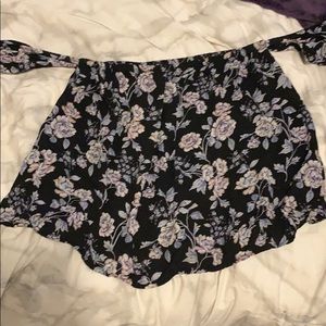 Tube Top Ruffle Sleeves